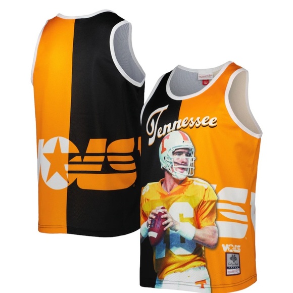 Mitchell & Ness Peyton Manning Black/Orange Tennessee Volunteers Player Tank - Picture 5 of 13